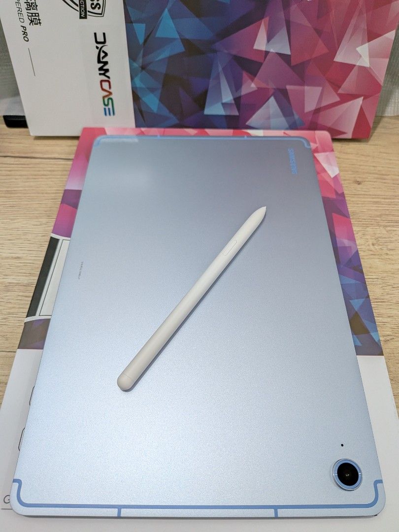Samsung Tab S10 FE Wifi 128GB (Category: Android) located in Rosales. Submitted by recoveringshopaholic123 (Listing ID 1459290675, Image 3). Description: ✅ Price is FIRM. Will pass on any offers lower than asking price. ✅ (Almost New) Samsung Tab S10 FE 8GB + 128GB Blue Wi-Fi model 🩷 Condition: Almost Brand New -bought from 🍊 app just last month (Aug 2026) -Used for light reading for only 2 weeks then put back in its box -NO software issues -NO