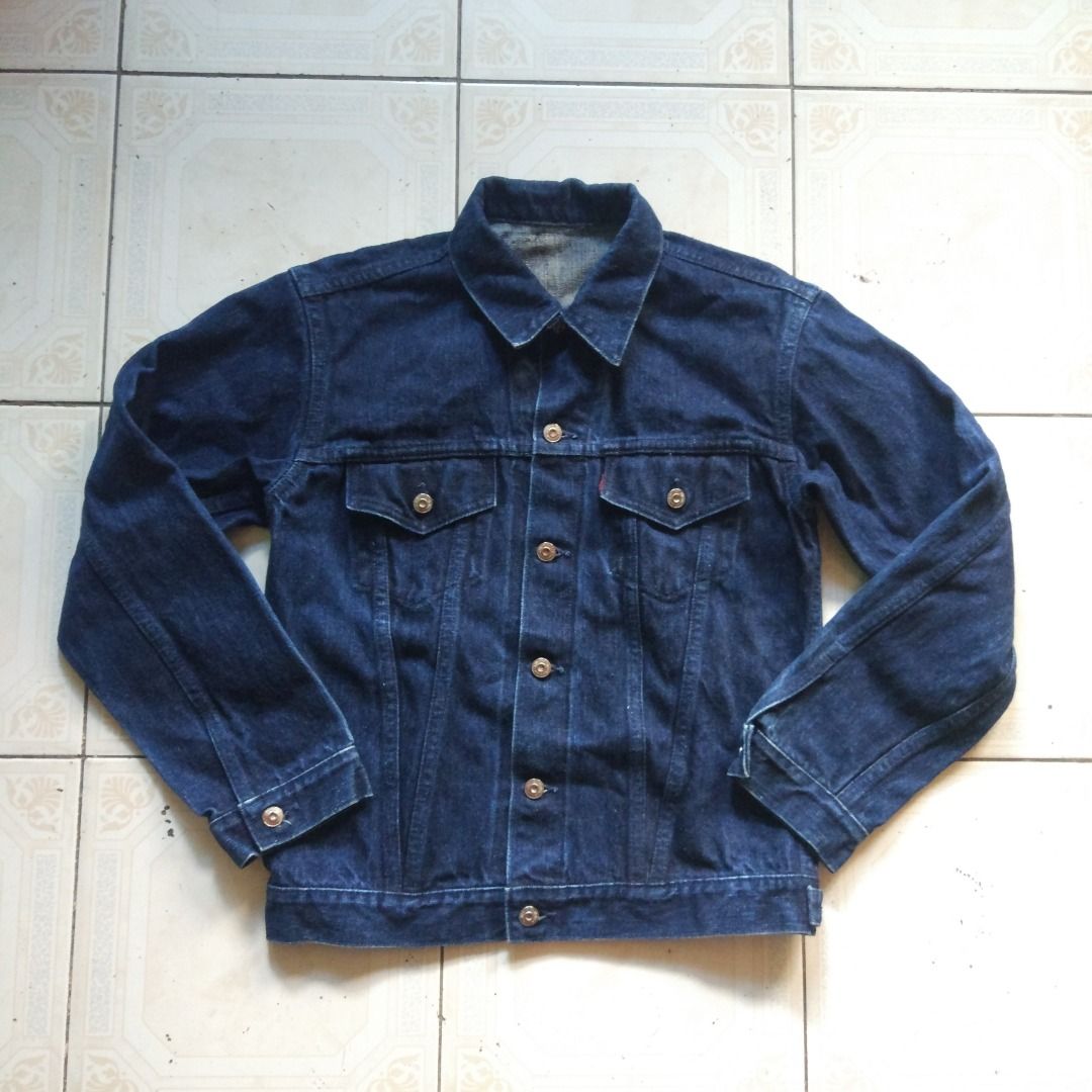 Samurai Selvedge Denim Jacket M (Category: Coats, Jackets and Outerwear) located in Pasay City. Submitted by denimdude.ph (Listing ID 1459401599, Image 1). Description: cut tags and red tab fits medium rust on buttons, fades, last pics.