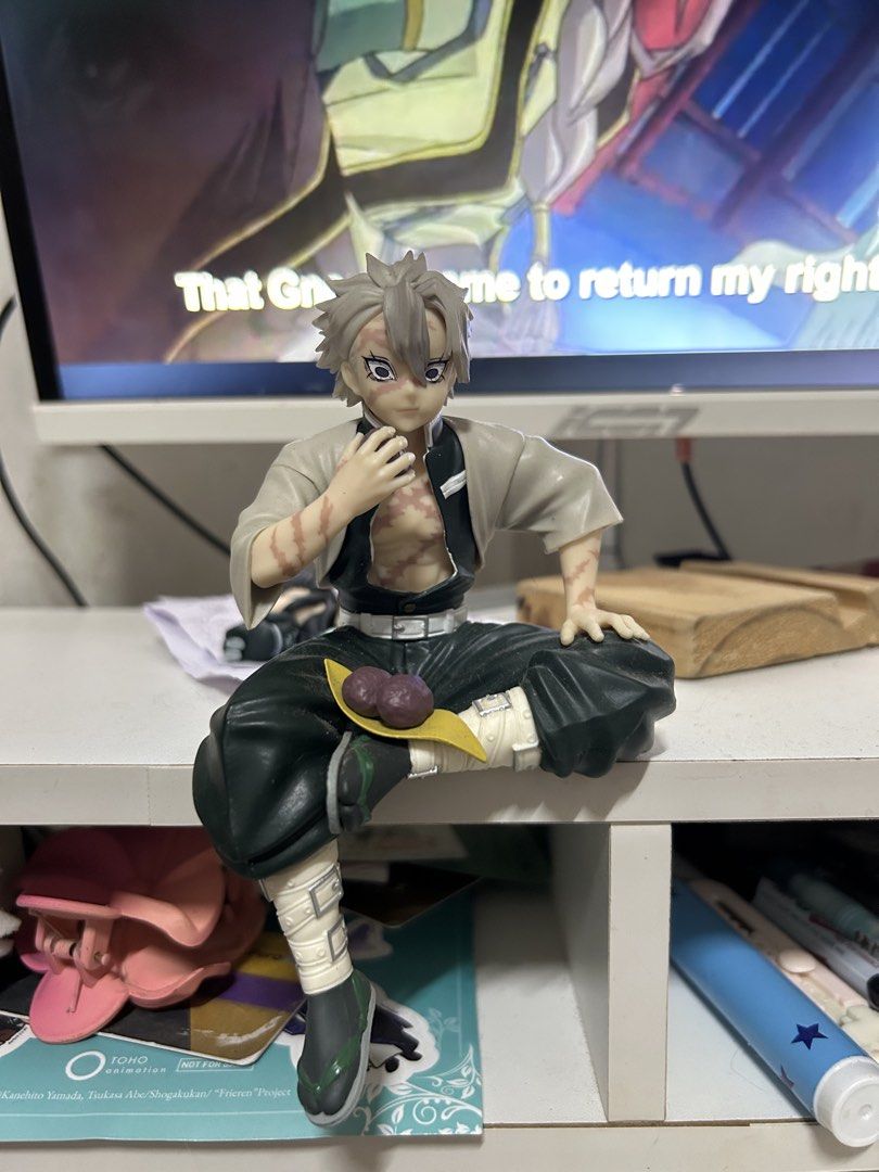 Sanemi Noodle-Stopper Sega (Category: Figurines & Statues) located in Caloocan City. Submitted by neminemi_ (Listing ID 1459477529, Image 1). Description: BIB - Back in Box / Demon Slayer official merchandise NO issues! Just used for Sanemi shrine. .