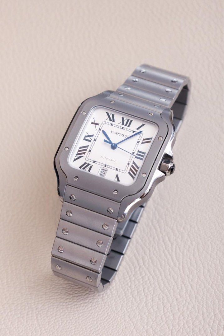 Santos de Cartier Titanium (Category: Luxury Watches) located in Makati City. Submitted by vintage.grail (Listing ID 1459359567, Image 1). Description: Santos de Cartier Titanium Year 2025 Automatic Complete Set 🏷️ Php 690,000 DM to reserve Open for viewing at Vintage Grail, The Peninsula Manila .