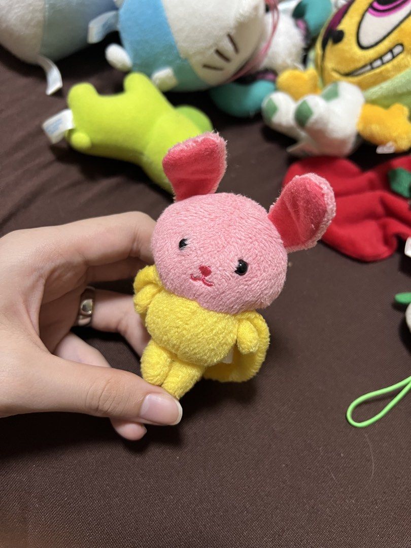 small, pink cartoon character plush keychain (Category: Plushies & Soft Toys) located in Manila. Submitted by erickalago (Listing ID 1459457255, Image 3). Description: no issue loc: manila & makati.