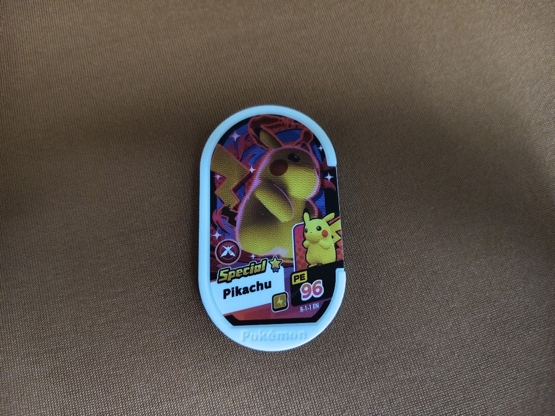 Special Pikachu Pokemon Mezastar Tag (Category: Character Goods) located in Caloocan City. Submitted by jansebastianramos-68598 (Listing ID 1459418326, Image 1). Description: - Special Pikachu Mezastar Tag - (PE 96) - Origin: Made in Japan - RFS: Duplicate Tag Any e wallet payment method.