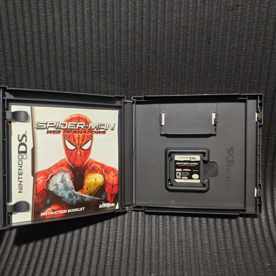 Spirder Man Web of Shadows DS Game Authentic (Category: Nintendo) located in Quezon City. Submitted by shopme_gadget30 (Listing ID 1459435472, Image 3). Description: kindly read the details first for sale fixed price good Condition tested and working With case and game card with manual compatible to Nintendo 3ds/DS usa region qc area meet up: sm north shipping fee must shoulder by the buyer via lalamove or grab payment: bdo/gcash happy gaming eve