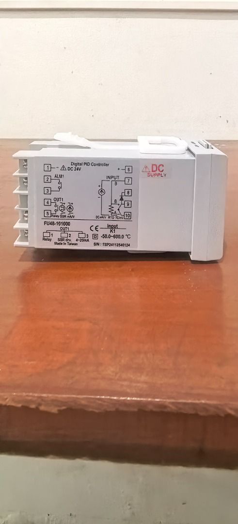 TAIE PID Temperature Controller FU-48-101000-24V DC (Category: Home Improvement Tools & Accessories) located in Manila. Submitted by instrufitenterprise (Listing ID 1459320204, Image 2). Description: The TAIE PID Temperature Controller is a high-precision digital process controller designed for accurate temperature regulation in industrial automation and process control applications. Equipped with advanced PID control technology, auto-tuning func