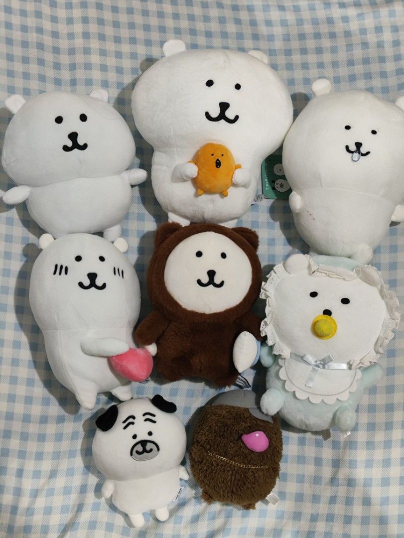 Take all 7 pcs Nagano Plushies Bundle✨ (Category: Plushies & Soft Toys) located in Calamba. Submitted by kaels.kollectibles (Listing ID 1459393551, Image 1). Description: Take all 7 pcs Nagano Plushies Bundle✨ *top left nagano bear sold - remaining 7 pcs available take all Feel free to drop a message if you have any questions 🥰 ℹ️ First to pay basis 🏷️ GCash / Bank Transfer 🚚 J&T Express 📍 Calamba City, Laguna.