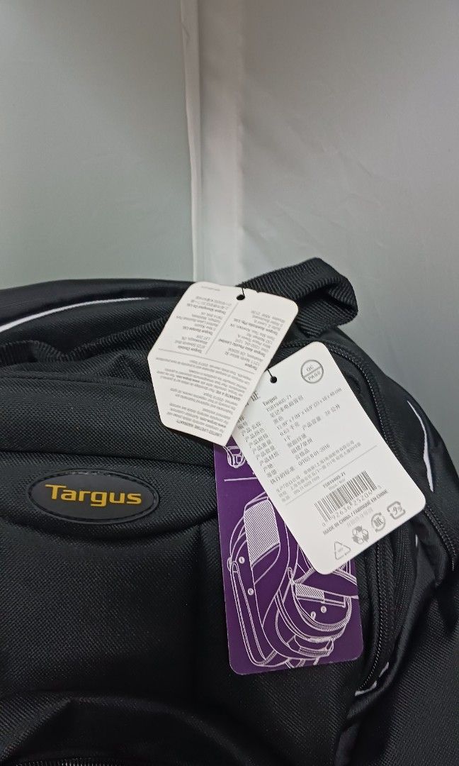 Targus 16-in Motor Laptop Backpack (Category: Backpacks) located in Manila. Submitted by rogue_ph (Listing ID 1459397807, Image 2). Description: Specification COLOR : Black COLLECTION : Motor WORKS WITH : 16" Laptops and Under PROTECTION LEVEL : Good CAPACITY : 28L DIMENSIONS : 12.75" x 18.79" x 9.00" (W x H x D) WEIGHT : 1.55 lbs COMPARTMENT SIZE : 10.50" x 15.25" (W x H).