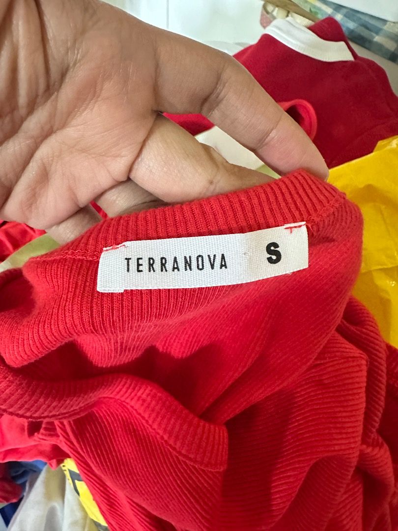 Terranova Red Ribbed Tank Top XL (Category: Sleeveless) located in Mandaluyong City. Submitted by lovedbyjaaaam (Listing ID 1459327774, Image 3). Description: - Terranova Red Ribbed Tank Top - Size: XL and S - Sleeveless design - Ideal for layering or wearing on its own - Simple and versatile wardrobe staple - Easy to pair with various bottoms.