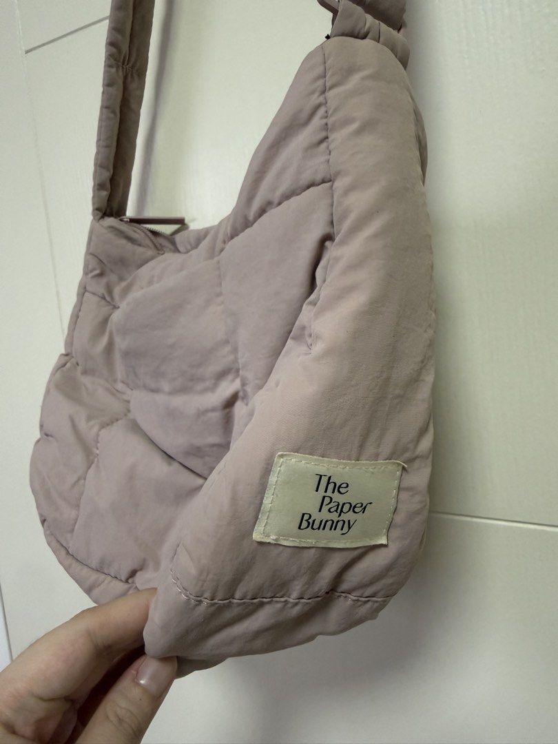 The Paper Bunny Puffer Swing Bag in Macaron (Category: Cross-body Bags) located in Manila. Submitted by chocoloka (Listing ID 1459385993, Image 2). Description: Lightly used, with minor signs of usage.