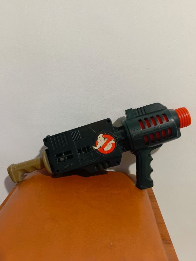 The Real Ghostbusters vintage Kenner GhostPopper (Category: Action & Battle Toys) located in Muntinlupa City. Submitted by kencasia (Listing ID 1459358357, Image 2). Description: - This is a hand-air-pump (HAMP) action toy that originally fired soft foam projectiles called "Ghostpops" by pumping the rear handle. - Features the iconic ghost logo - Perfect for collectors and movie fans - Ideal prop for costumes or display - Made of durable plastic 
