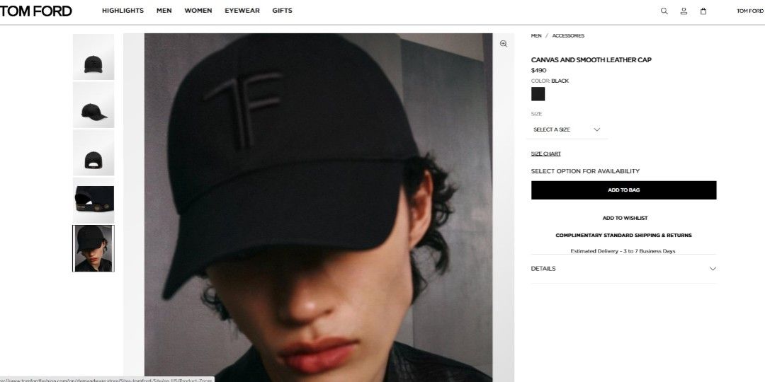 Tom Ford TF Embroidered Baseball Cap (Category: Caps & Hats) located in Antipolo. Submitted by bentakahitanoano (Listing ID 1459410628, Image 2). Description: Tom Ford TF Logo Embroidered Baseball Cap. Epitomizing refined, minimalist luxury, this Italian-made hat blends high-end craftsmanship with casual streetwear aesthetics. Still in great shape Worn a few times Smooth finish material Water-resistant Retail around 450+ usd.