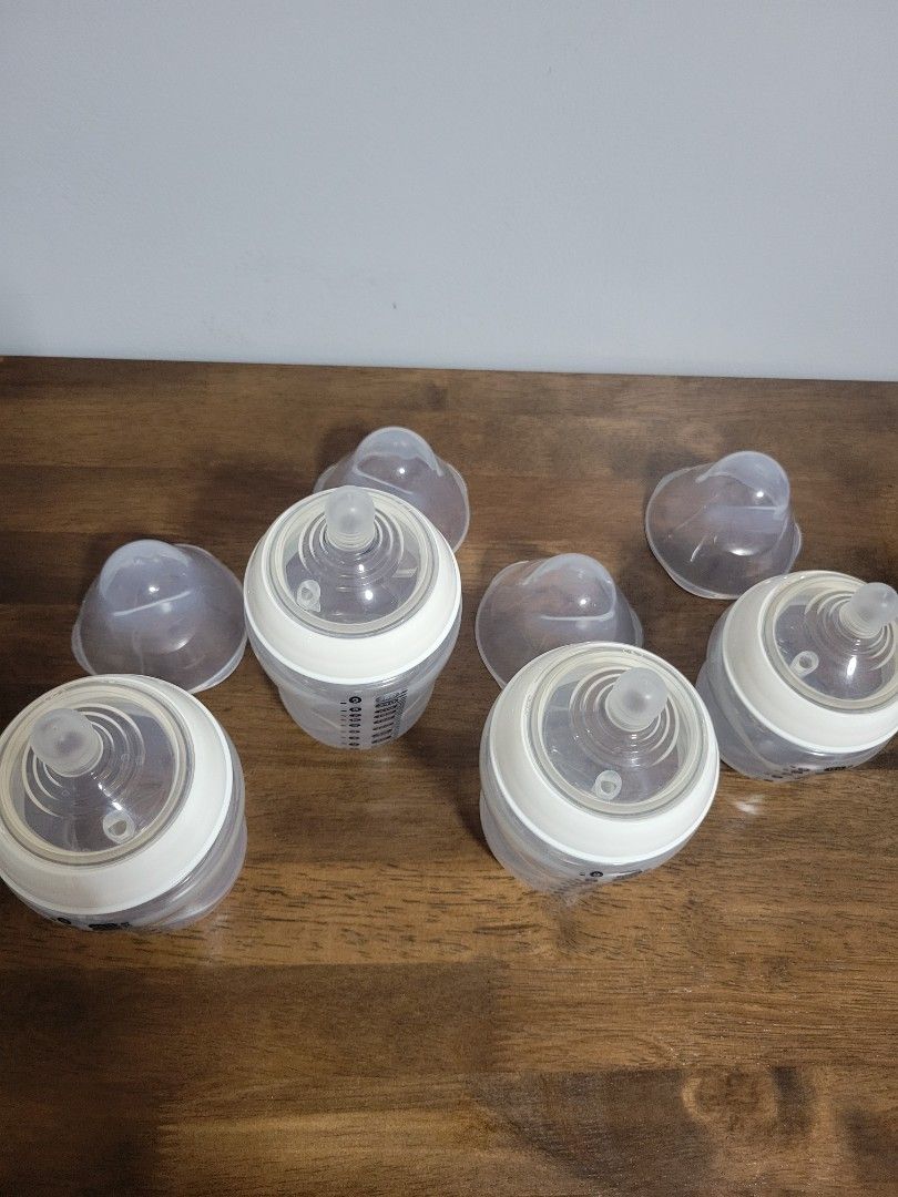 Tommee Tippee Natural Start anti-colic bottle set (bundle) (Category: Breastfeeding & Bottle Feeding) located in Las Pinas. Submitted by starlyt25 (Listing ID 1459453703, Image 3). Description: Tommee Tippee Natural Start Bottles (bundle) Comes with 4 bottles (cap, bottle,nipple) -2 pcs 150ml/5oz bottles -2 pcs 260 ml/9oz bottles -helps mums easily switch between breastfeeding and bottle -unique, compact, easy to hold curved shaped bottle keeps b