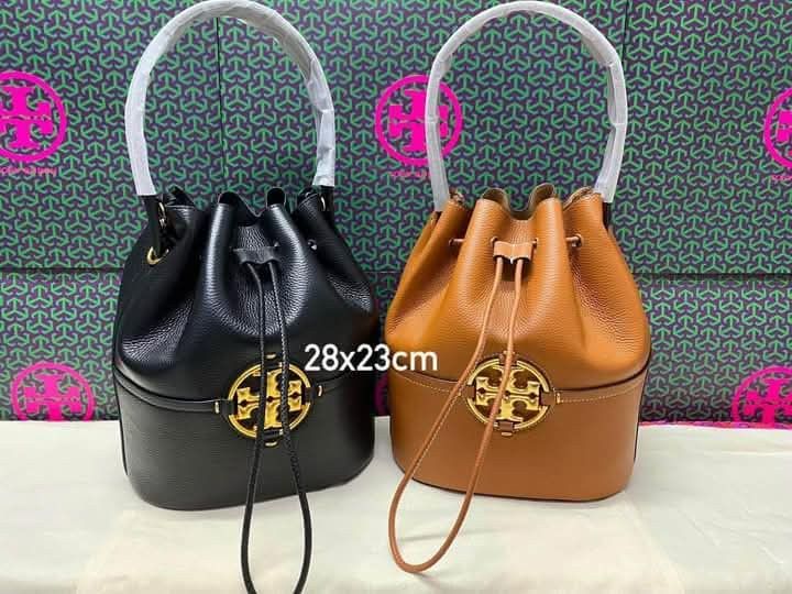 Tory Burch Shoulder Bag Miller (Category: Luxury Bags & Wallets) located in Santa Cruz. Submitted by janelovebagswatchesshoesph (Listing ID 1459389499, Image 1). Description: Tory Burch Miller Bucket Bag accented with a distinctive gold-tone double-T logo and a braided strap..
