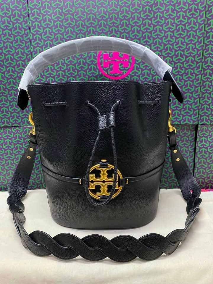 Tory Burch Shoulder Bag Miller (Category: Luxury Bags & Wallets) located in Santa Cruz. Submitted by janelovebagswatchesshoesph (Listing ID 1459389499, Image 2). Description: Tory Burch Miller Bucket Bag accented with a distinctive gold-tone double-T logo and a braided strap..