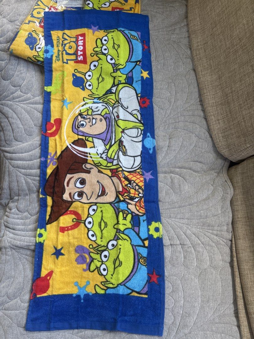 Toy Story long towel (Category: Bedding & Towels) located in Calamba. Submitted by cur8d (Listing ID 1459352293, Image 2). Description: 135 each .