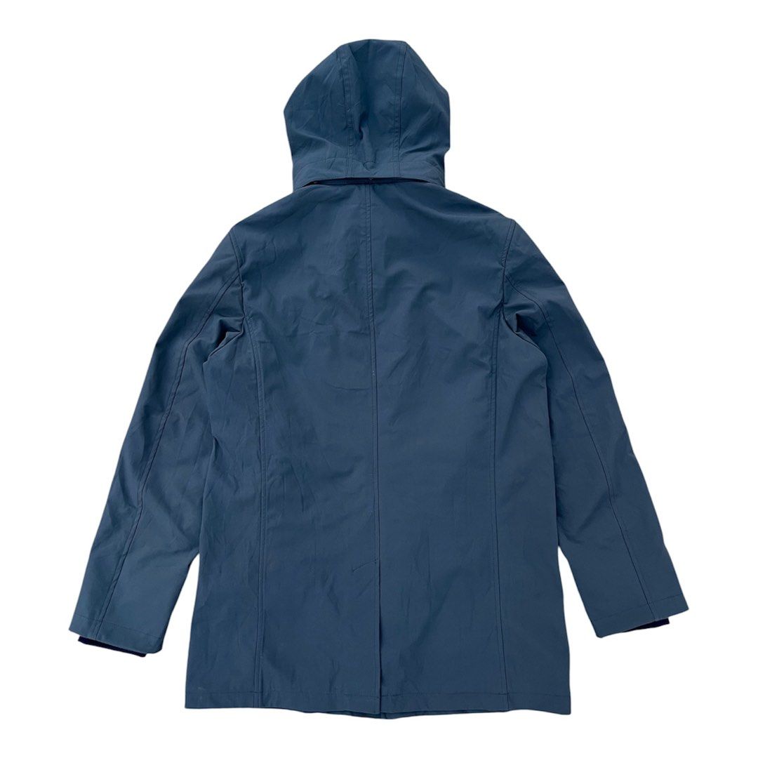 Tumi - Soft Shell - Field Hooded Jacket (Category: Coats, Jackets and Outerwear) located in Quezon. Submitted by _sprezzatura (Listing ID 1459427535, Image 2). Description: Tumi - Soft Shell - Field Hooded Jacket Size small on tag fits medium Dimensions: Pit to pit - 22” Length - 31.5” Sleeve - 26.5” Shoulder - 17.5” Hem - 22” Excellent condition Flaw: Tiny scratch on right sleeve - not noticeable (see last pic for reference) Note: Feel free to a