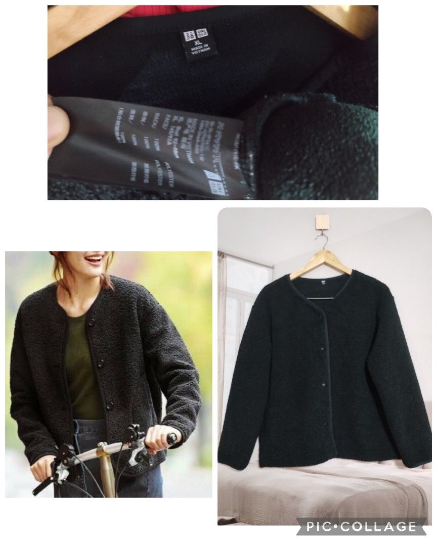 Uniqlo black fleece jacket (Category: Coats, Jackets and Outerwear) located in Lucena. Submitted by styleddsc (Listing ID 1459301395, Image 1). Description: .