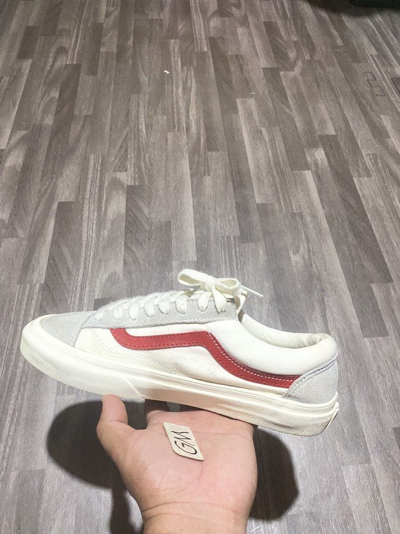 Vans Style 36 Sneakers Red White Grey (Category: Sneakers) located in Cebu City. Submitted by freemoon.b85e0c (Listing ID 1459471311, Image 2). Description: Vans Style 36 Legit/2nd hand Size 8 us/7 uk/40.5 euro/26 cm Price 850 plus sf Good condition.