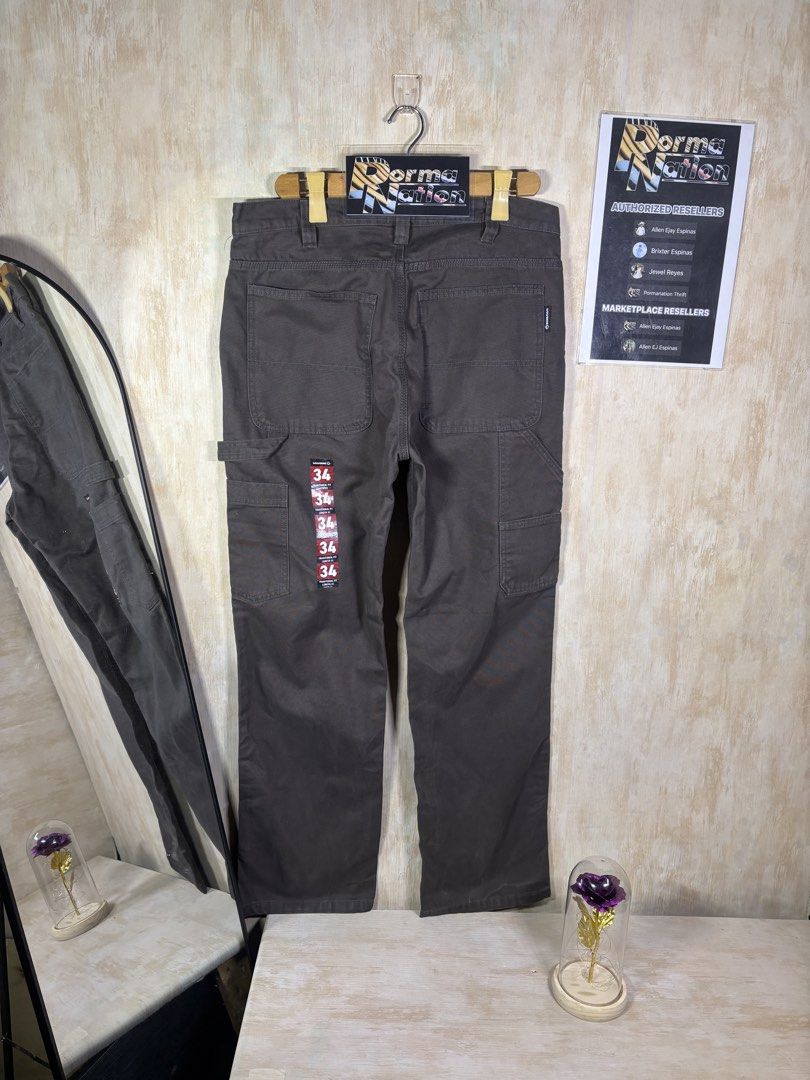 WOLVERINE CARPENTER PANTS (Category: Chinos) located in Cabuyao City. Submitted by pormanation-thrift-store (Listing ID 1459298245, Image 1). Description: WOLVERINE CARPENTER PANTS Condition: NEW WITH STICKER Color rate: 10/10 (PWEDE SA MASELAN) Size: 34 Dimes: 34”Wx43”L Issue: NONE‼️ Price: 1500.