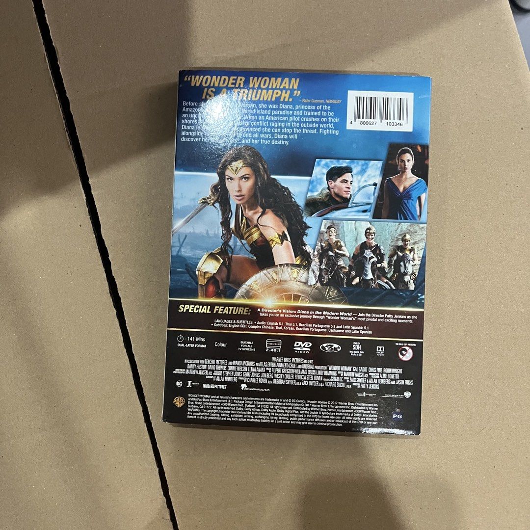 Wonder Woman DVD (Original) (Category: CDs & DVDs) located in Manila. Submitted by coastal.cottage (Listing ID 1459490348, Image 2). Description: Wonder Woman DVD (Original) RFS: Decluttering.