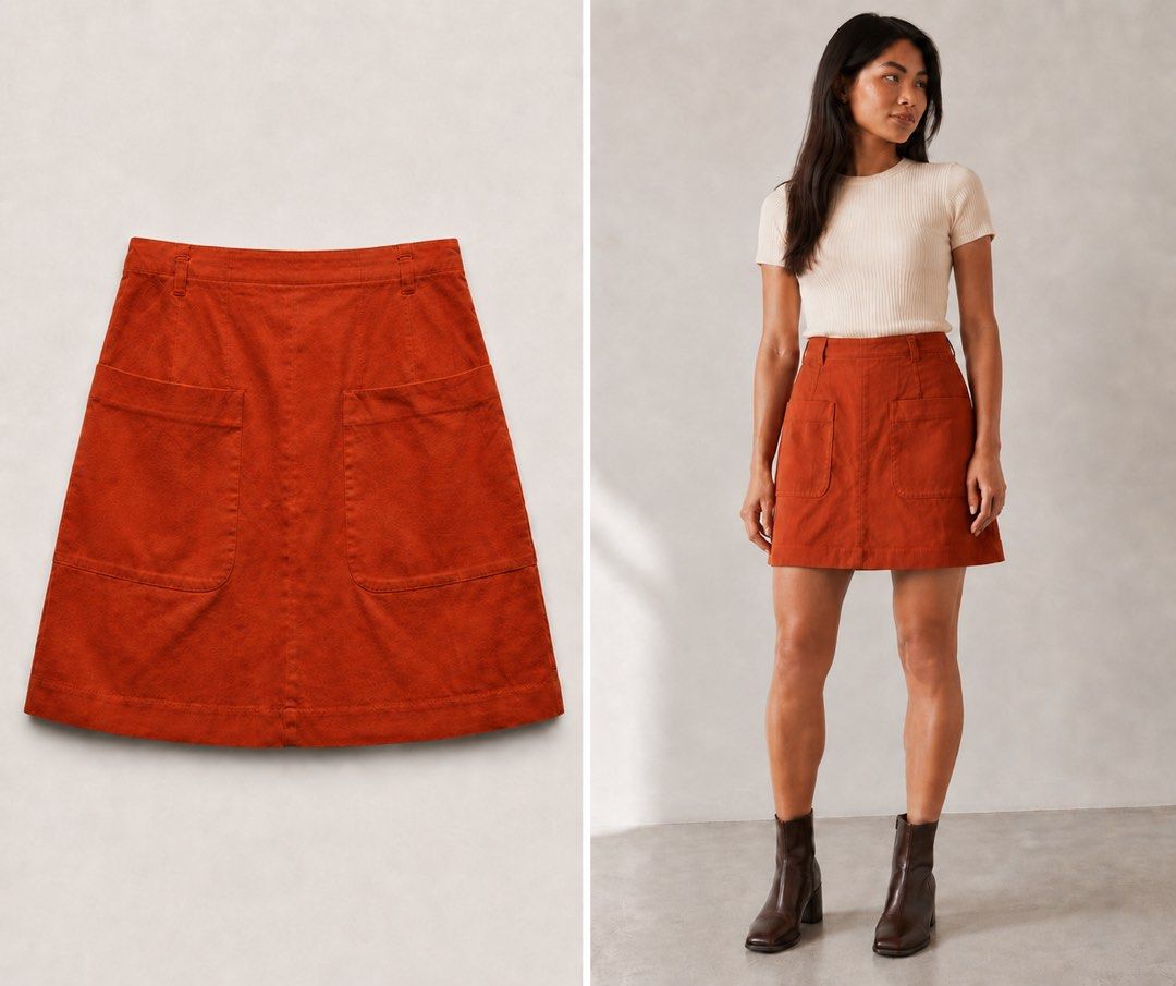 Zara Orange Skirt (Category: Skirts) located in Quezon City. Submitted by lynylynn (Listing ID 1459432013, Image 1). Description: .
