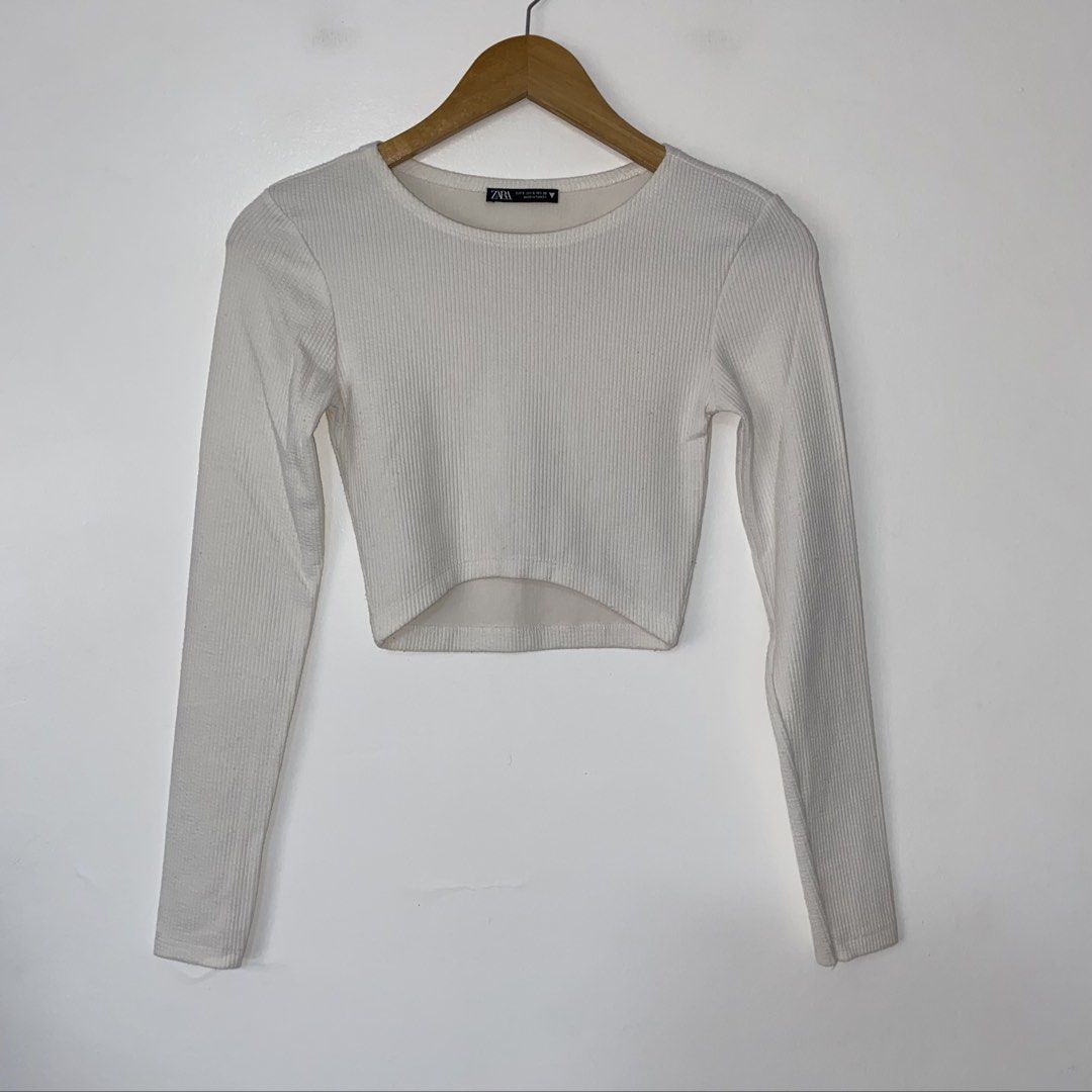 ZARA rib cropped top (Category: Longsleeves) located in San Jose del Monte. Submitted by mamiracky (Listing ID 1459366233, Image 1). Description: .