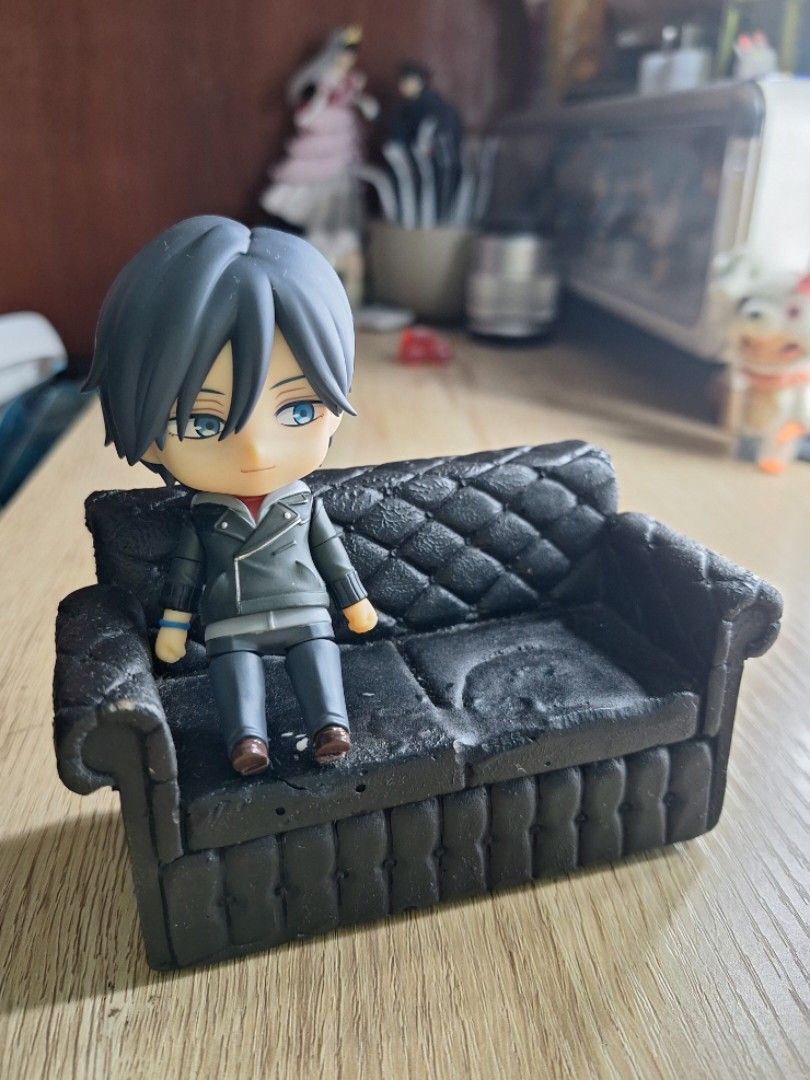 1/12 scale miniature sofa (Category: Figurines & Statues) located in Manila. Submitted by cassandruhh (Listing ID 1465026276, Image 1). Description: Recast 1:12 scale resin black sofa *nendoroid for scale only (not included) -wysiwyg - mop: gcash - shipping: lalamove, gogoxpress .