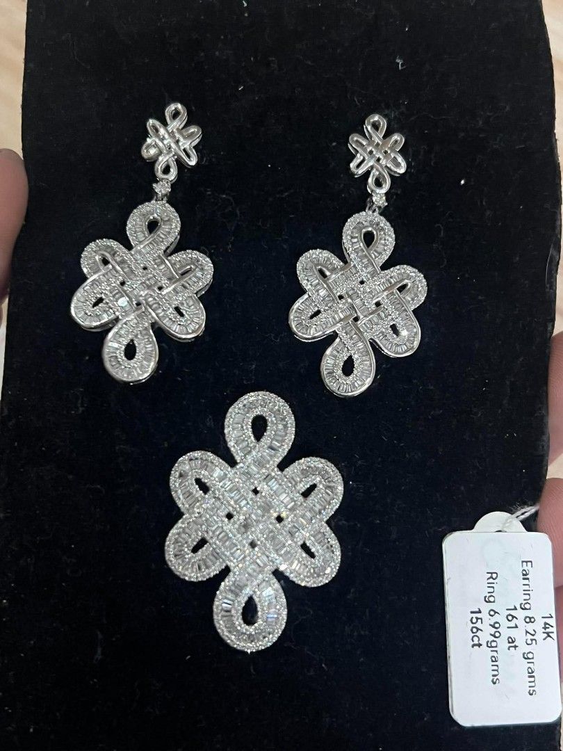 14k Diamond Set2 hk setting (Category: Earrings) located in Manila. Submitted by primejewelry (Listing ID 1465013390, Image 1). Description: .