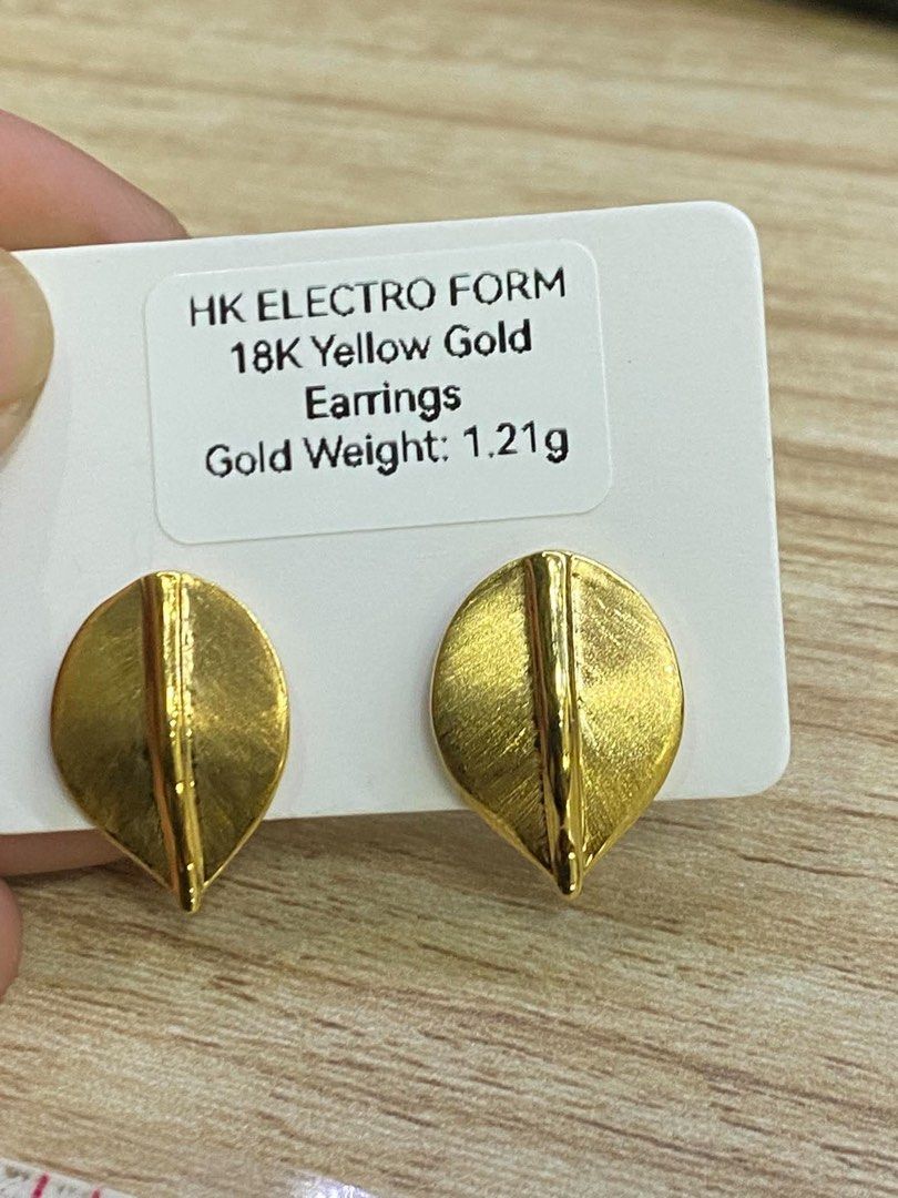 18k HK ELECTROFORM earrings (Category: Earrings) located in Manila. Submitted by mightystone_77b719 (Listing ID 1464997186, Image 1). Description: .