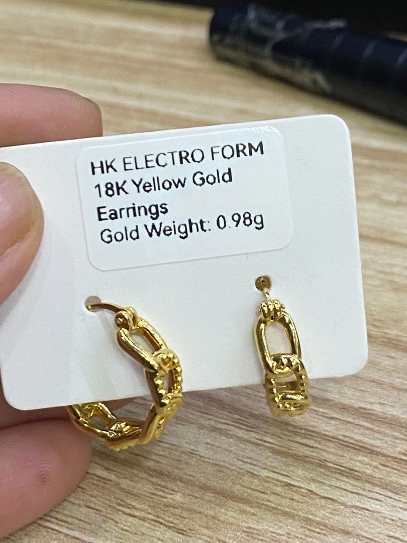 18k HK ELECTROFORM earrings (Category: Earrings) located in Manila. Submitted by mightystone_77b719 (Listing ID 1464997942, Image 1). Description: .