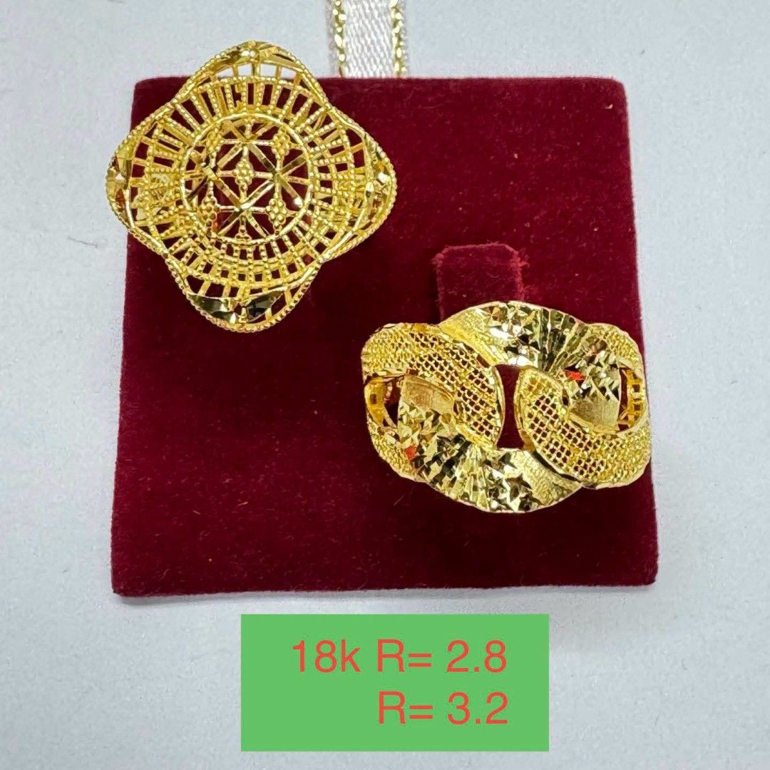 18k Saudi gold ladies ring (Category: Rings) located in Manila. Submitted by bhelgoldseller2ndaccount (Listing ID 1465017379, Image 3). Description: New!!✨New!!✨New!! Authentic 18k Saudi Golds 💯pawnable/naisasanla 💯with high appraisal rate 💯good investment 💯Direct supplier price 👉OPEN for resellers 🌺please take time to evaluate their actual sizes and grams 👉Best panggift for all occasions ✅ Sold per grams not per piece Kya lowest price ✅Wi