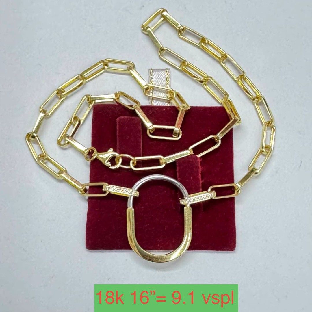 18k Saudi gold lock necklace (Category: Necklaces) located in Manila. Submitted by bhelgoldseller2ndaccount (Listing ID 1465020233, Image 2). Description: New!!✨New!!✨New!! Authentic 18k Saudi Golds 💯pawnable/naisasanla 💯with high appraisal rate 💯good investment 💯Direct supplier price 👉OPEN for resellers 🌺please take time to evaluate their actual sizes and grams 👉Best panggift for all occasions ✅ Sold per grams not per piece Kya lowest pri