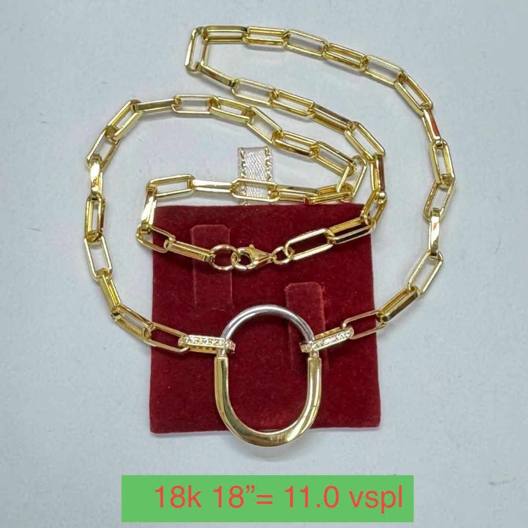 18k Saudi gold lock necklace (Category: Necklaces) located in Manila. Submitted by bhelgoldseller2ndaccount (Listing ID 1465020233, Image 3). Description: New!!✨New!!✨New!! Authentic 18k Saudi Golds 💯pawnable/naisasanla 💯with high appraisal rate 💯good investment 💯Direct supplier price 👉OPEN for resellers 🌺please take time to evaluate their actual sizes and grams 👉Best panggift for all occasions ✅ Sold per grams not per piece Kya lowest pri
