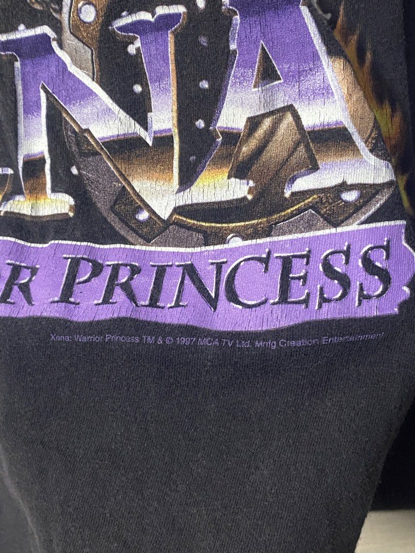 1997 Xena Warrior Princess (Category: Tshirts & Polo Shirts ) located in Manila. Submitted by ds.ocxp (Listing ID 1465132221, Image 2). Description: 21x28 champ Cut Tag Hairline cracks Minimal stains Minimal hole not through.