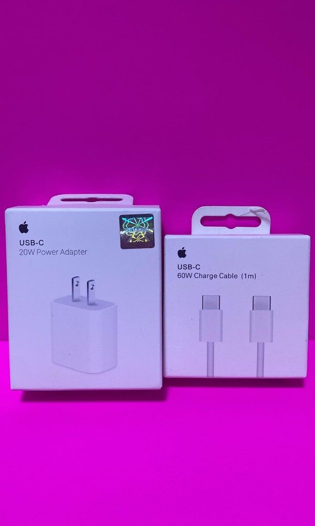 1M 60W usb-c to c & 20W ADAPTER USB-C (Category: Chargers & Cables) located in Manila. Submitted by pricious (Listing ID 1465169627, Image 1). Description: .
