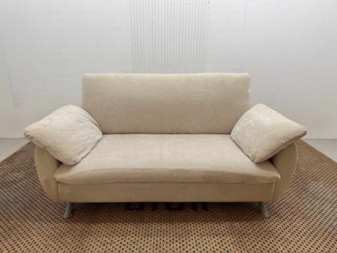 2 seater sofa (Category: Sofas) located in Quezon City. Submitted by matetdevis13 (Listing ID 1464971051, Image 1). Description: Compact 2-Seater Fabric Sofa Price: 8,500 L58 x W32.5 x H32/15 In good condition Code JMD46-MJ627.