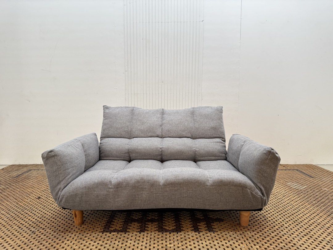 2 seater sofa sofabed (Category: Sofas) located in Quezon City. Submitted by matetdevis13 (Listing ID 1464969324, Image 1). Description: Modern 2-Seater Convertible Fabric Sofa Bed / Click-Clack Sofa Bed Price: 5,900 L59.5/45 x W32/22 x H24/11 In good condition Code JMD17-MJ579.