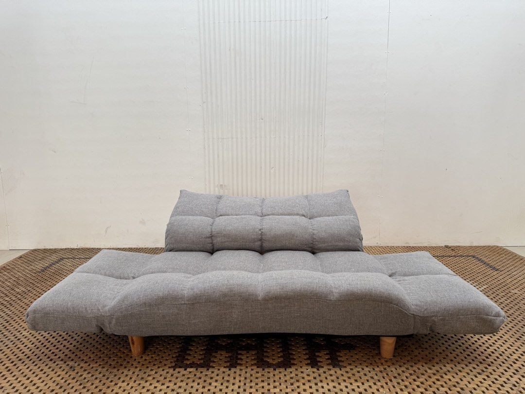 2 seater sofa sofabed (Category: Sofas) located in Quezon City. Submitted by matetdevis13 (Listing ID 1464969324, Image 2). Description: Modern 2-Seater Convertible Fabric Sofa Bed / Click-Clack Sofa Bed Price: 5,900 L59.5/45 x W32/22 x H24/11 In good condition Code JMD17-MJ579.