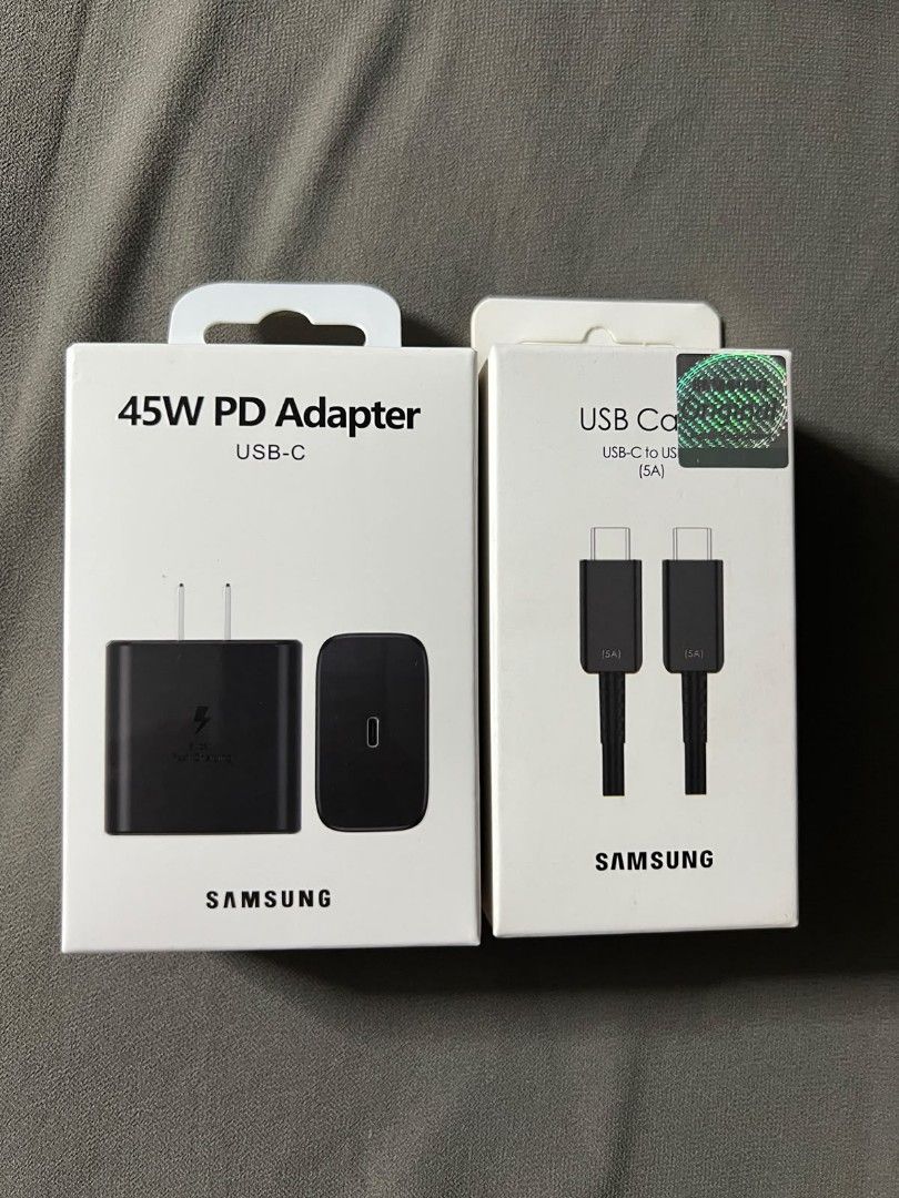 45W PD ADAPTER SAMSUNG SET TYPE C (Category: Chargers & Cables) located in Manila. Submitted by itsashy (Listing ID 1465112733, Image 1). Description: .
