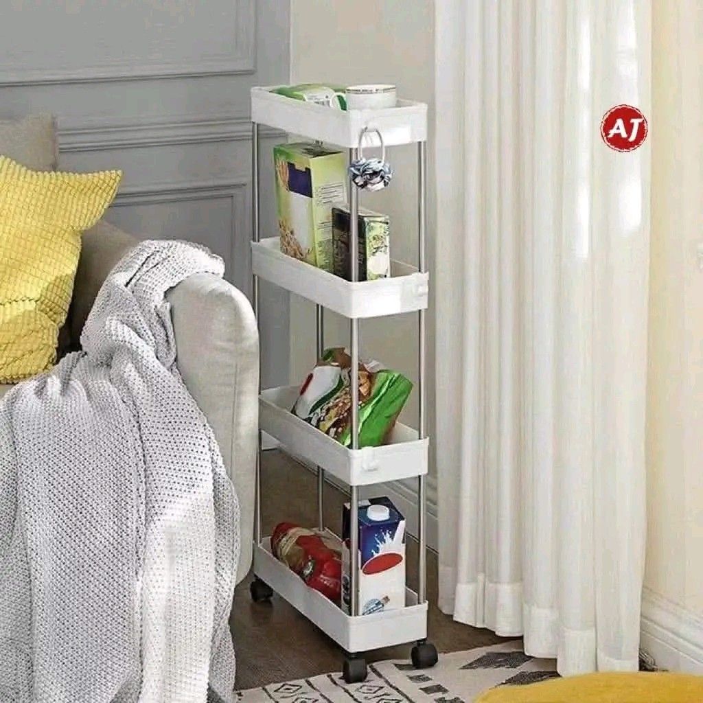 4-Layer Kitchen Storage Shelf, Trolley Rack (Category: Storage Boxes & Baskets) located in Manila. Submitted by marvieobordo (Listing ID 1465041821, Image 3). Description: 4-Layer Kitchen Storage Shelf, Trolley Rack.