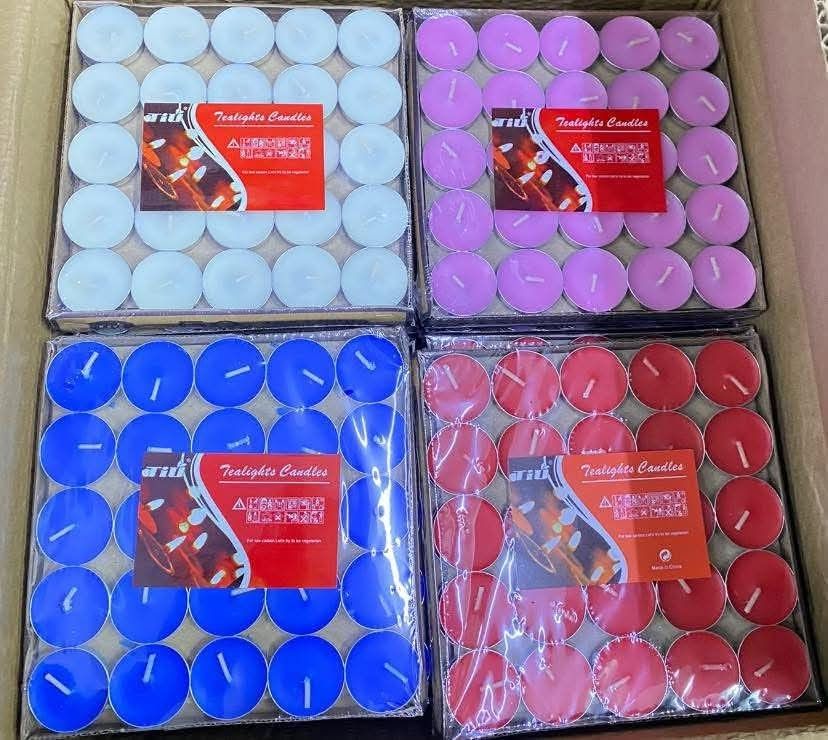 50pcs scented candle lights (Category: Looking For) located in Manila. Submitted by nixdcruz (Listing ID 1465081811, Image 2). Description: 50pcs romantic DIY Scented Candles boiled tea wax smokeless candles For x’masparty or Halloween 🌈Color: White , Pink, Violet , Blue ,Red.