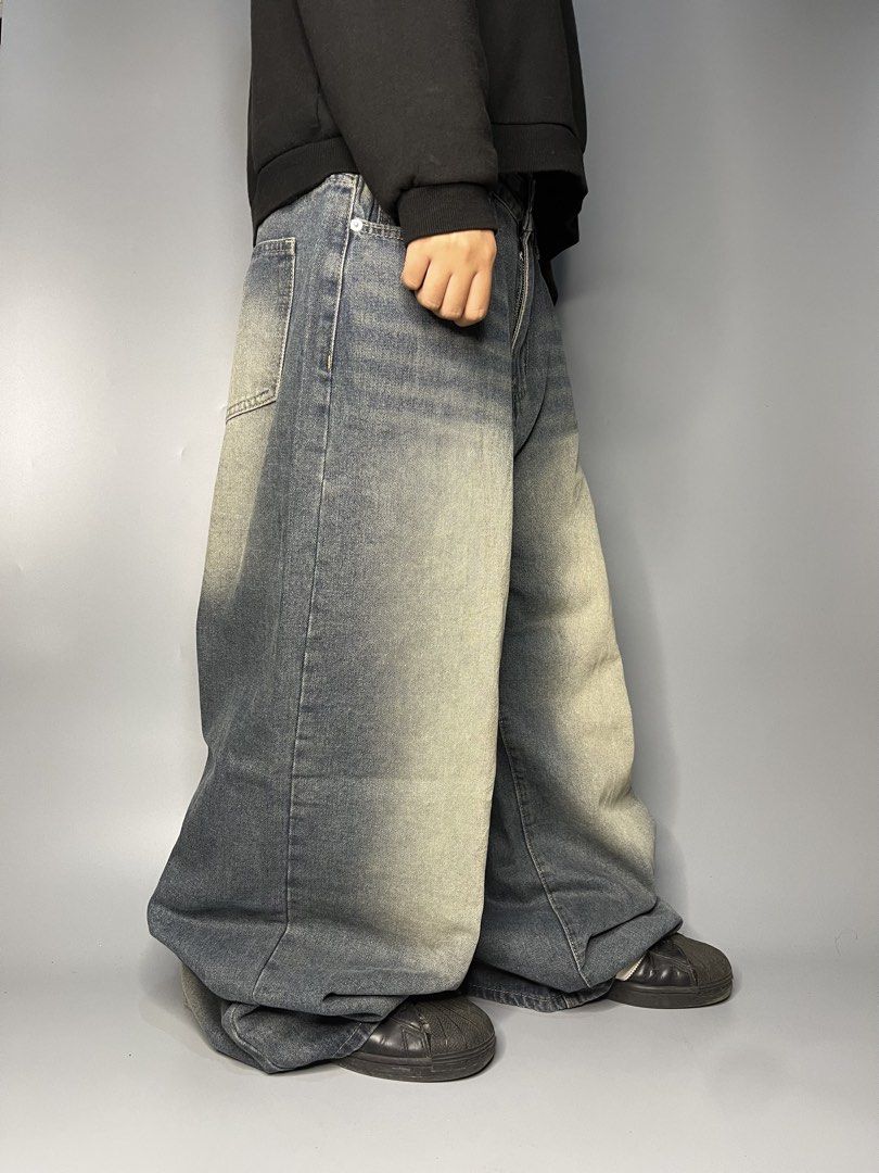 ( Faded Blue Washed Baggy Jeans ) (Category: Jeans) located in Pagadian. Submitted by thrift.wrld (Listing ID 1465056926, Image 1). Description: ( Faded Blue Washed Baggy Jeans ) Dimensions: • Width: 33 • Length: 42.5 • Thigh: 14.7 • Hem: 12 Drop Prices: • Mine: 500 + ₱9O shipping fee (sf).