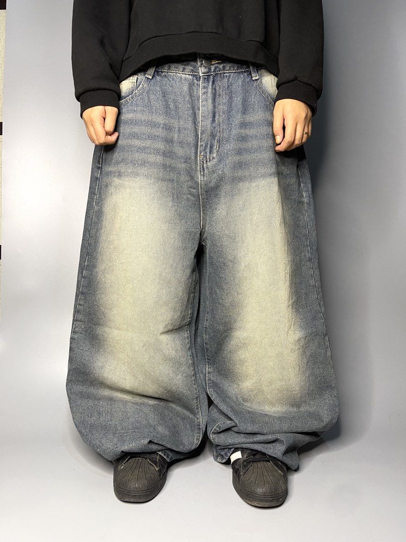 ( Faded Blue Washed Baggy Jeans ) (Category: Jeans) located in Pagadian. Submitted by thrift.wrld (Listing ID 1465056926, Image 2). Description: ( Faded Blue Washed Baggy Jeans ) Dimensions: • Width: 33 • Length: 42.5 • Thigh: 14.7 • Hem: 12 Drop Prices: • Mine: 500 + ₱9O shipping fee (sf).