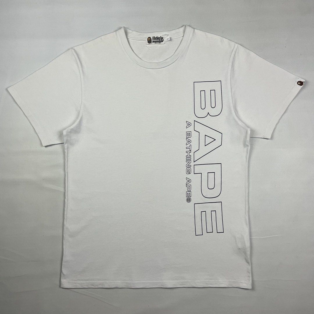 A Bathing Ape Bape Space Tee (Category: Tshirts & Polo Shirts ) located in Puerto Princesa. Submitted by paradise5300 (Listing ID 1465114698, Image 1). Description: A Bathing Ape Bape Space Tee Tagged Size: Large Dimensions Inches length: 28.5 Inches width: 20.5 Condition: Excellent Color rate: 9.5 Flaws: None 1,199 shipping fee is not yet included. .
