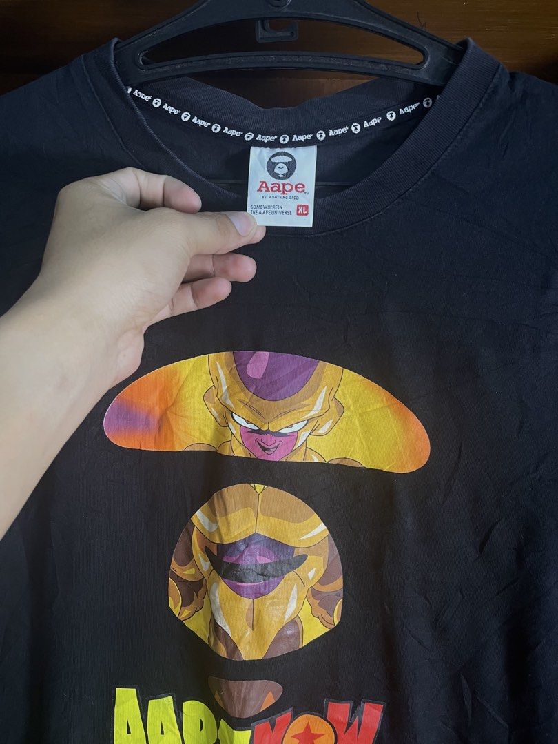 AAPE X DRAGON BALL (Category: Tshirts & Polo Shirts ) located in Davao. Submitted by the_rare_hustla (Listing ID 1465075574, Image 2). Description: AAPE X DRAGON BALL Issue None Need Wash Only Color rate 10/10 Width - 21 Length - 28 Size XL on tag Fit to Large Dm If Interested!.