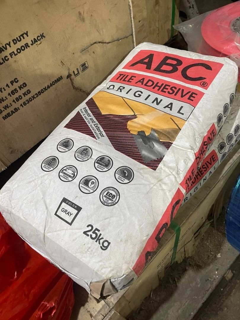 ABC Tile adhesive (Category: Other Home Furniture) located in Manila. Submitted by ramoseliza33488 (Listing ID 1465044504, Image 2). Description: .