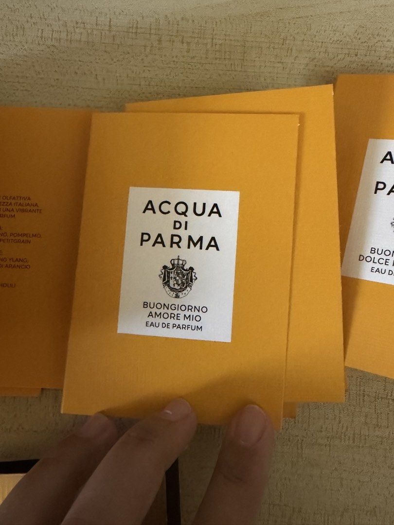 Acqua Di Parma & Tom Ford Perfume Samples (Category: Fragrance & Deodorants) located in Manila. Submitted by irish_b (Listing ID 1465048617, Image 3). Description: Available: 💗 2 ADP Buongiorno Amore Mio 💗 2 ADP Buongiorno Dolce Far Niente 💗 1 ADP Colonia Il Profumo 💗 2 TF Black Orchid 100 pesos each! loc: mendiola, manila.