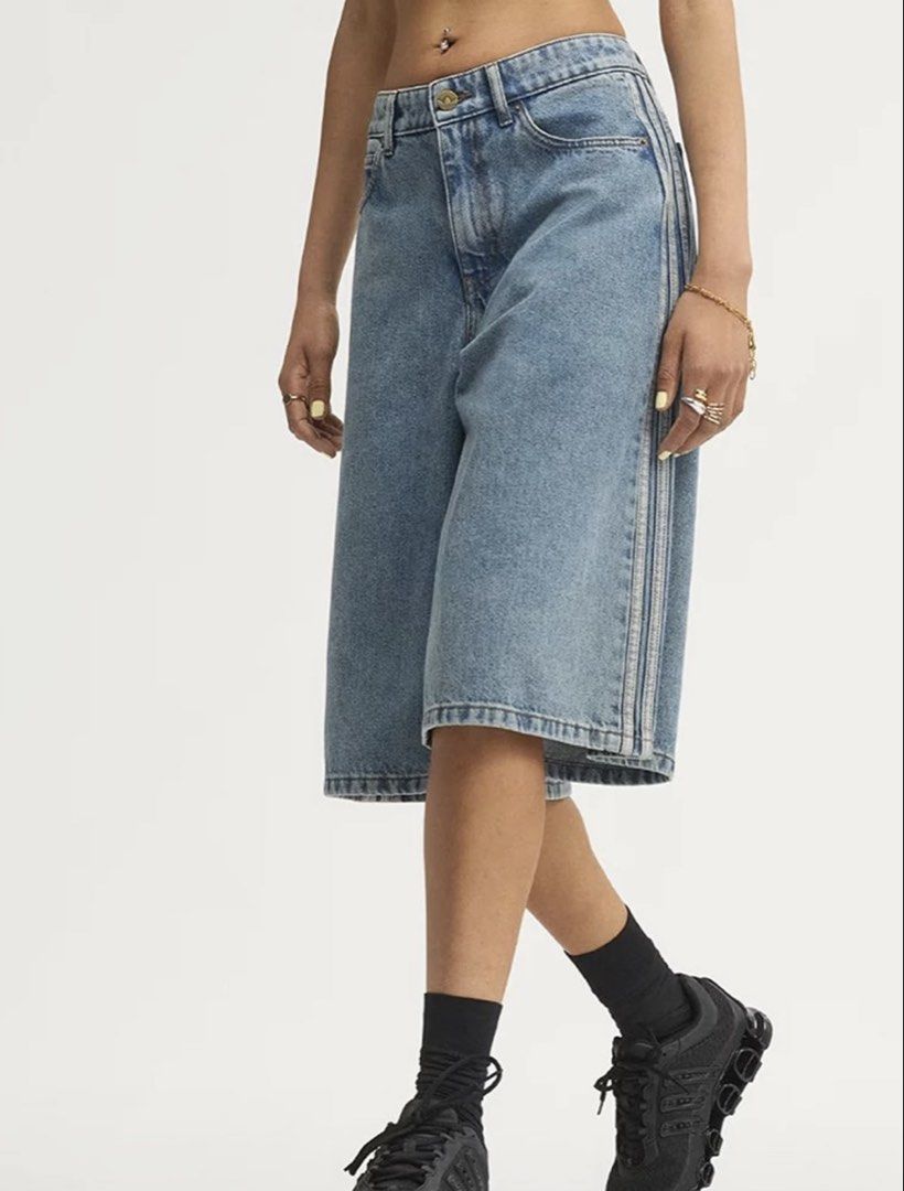 adidas Denim Jorts (Category: Shorts) located in Lapu Lapu. Submitted by koilaxslno (Listing ID 1464988338, Image 1). Description: rfs: too big on me :( Condition: Brand new with original store taga Size: A24 Retail Price: PHP 4,900.
