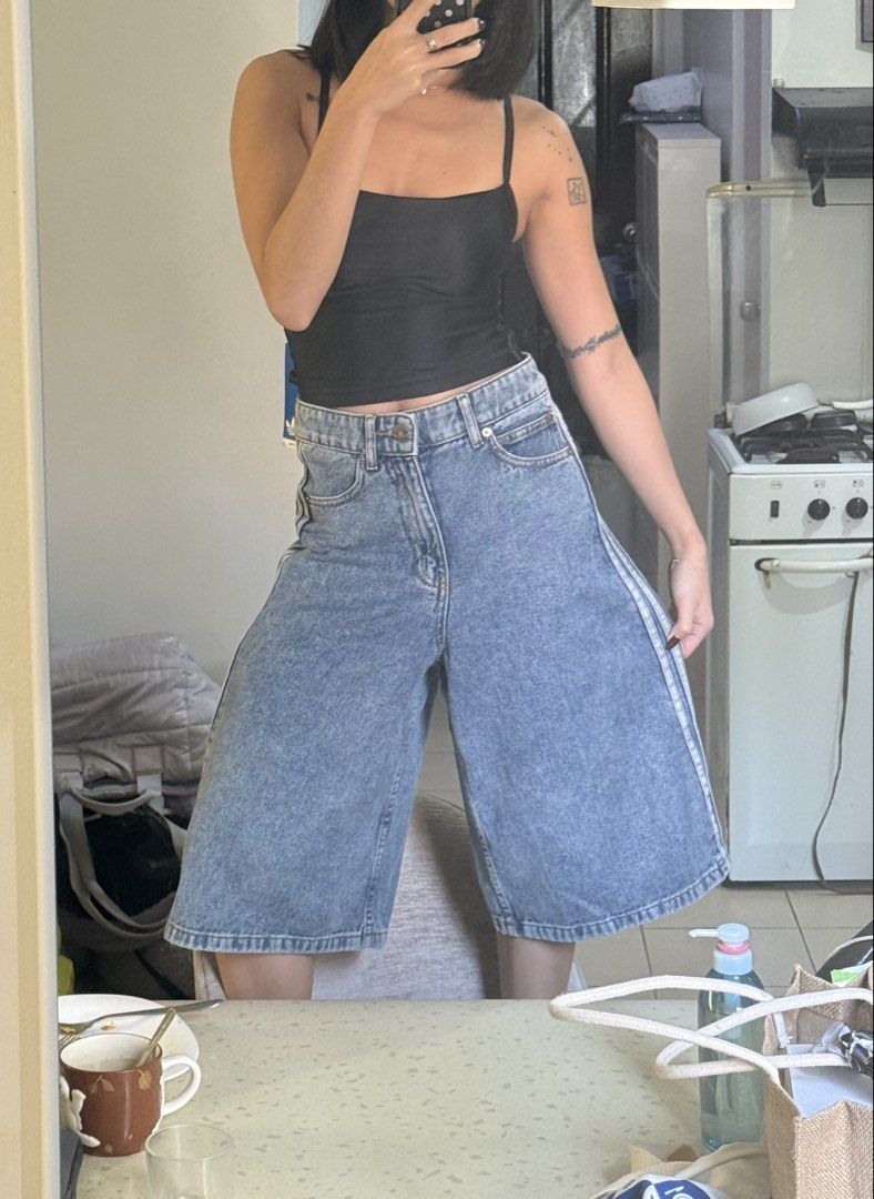 adidas Denim Jorts (Category: Shorts) located in Lapu Lapu. Submitted by koilaxslno (Listing ID 1464988338, Image 2). Description: rfs: too big on me :( Condition: Brand new with original store taga Size: A24 Retail Price: PHP 4,900.