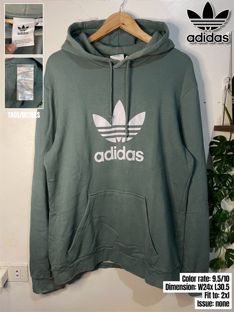 Adidas hoodie jacket (Category: Coats, Jackets and Outerwear) located in Cabagan. Submitted by blessingma81004 (Listing ID 1465113588, Image 1). Description: Color rate: 9.5/10 Dimension: W24x L30.5 Fit to: 2xl Issue: none.