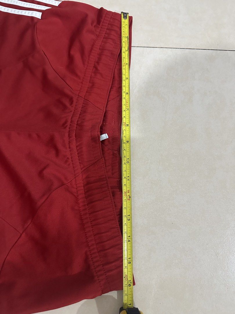 Adidas Mens 32 to 34 (Category: Shorts) located in Lucena. Submitted by deklutter (Listing ID 1465137971, Image 3). Description: Adidas Shorts (Tennis Pickleball Basketball) Width: 32 to 34 inches Length: 17 inches Color: Red ❤️ Good condition 💯 Ship Via j&t.